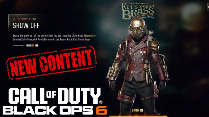 Call of Duty: Black Ops 6 Unveil New Kick Some Brass Tracer Pack Bundle