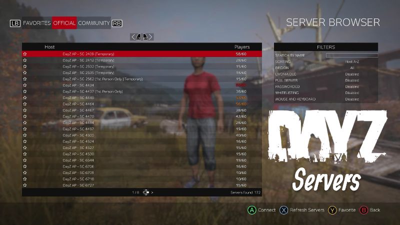 DayZ Xbox And PlayStation Servers Beginner Guide