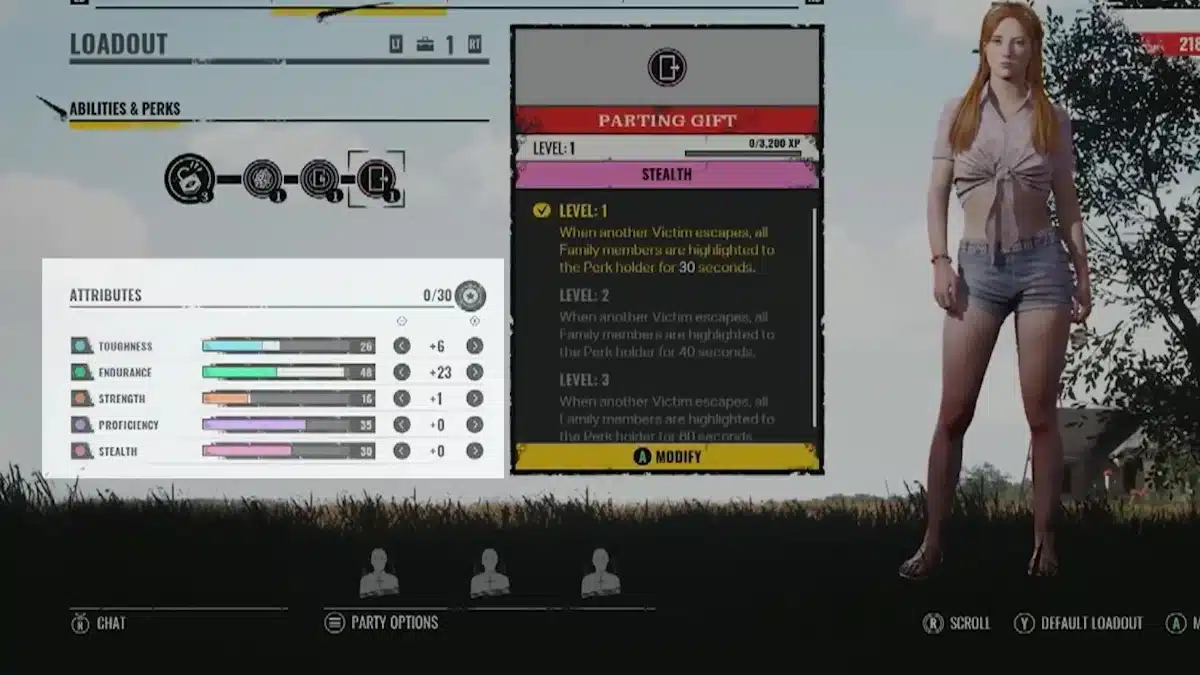 Progression System Attributes Texas Chainsaw Massacre Game