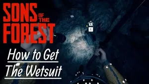 The Wetsuit in Sons of The Forest on the floor in a cave