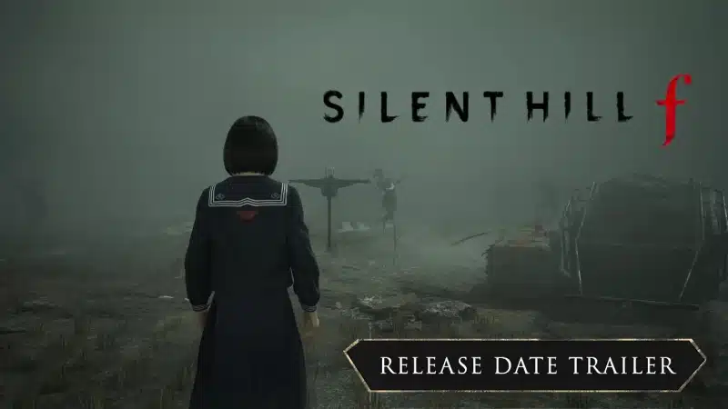 Shimizu Hinako walking in a field full of decaying scarecrow effigies