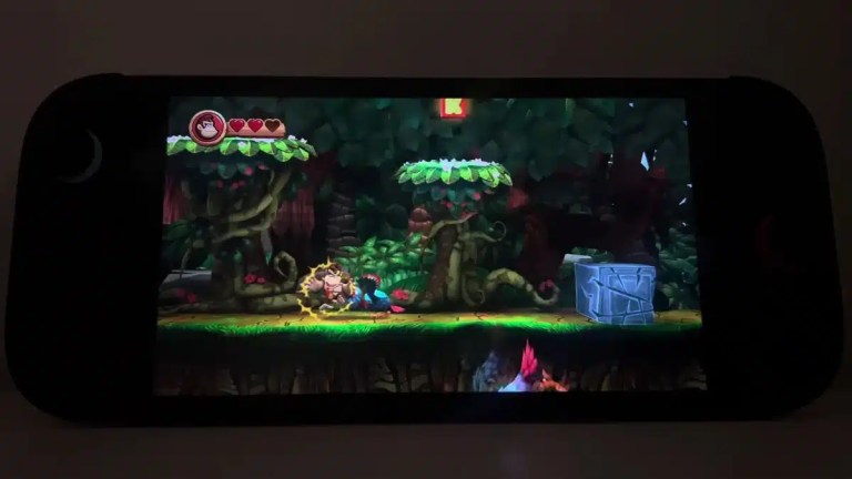Donkey Kong Country Returns HD gameplay on Nintendo Switch 2.