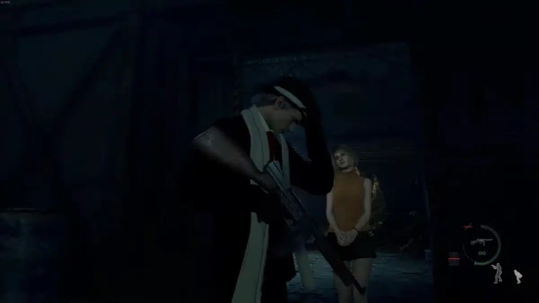 Resident Evil 4 Remake Chicago Sweeper Reload Animation with Leon.