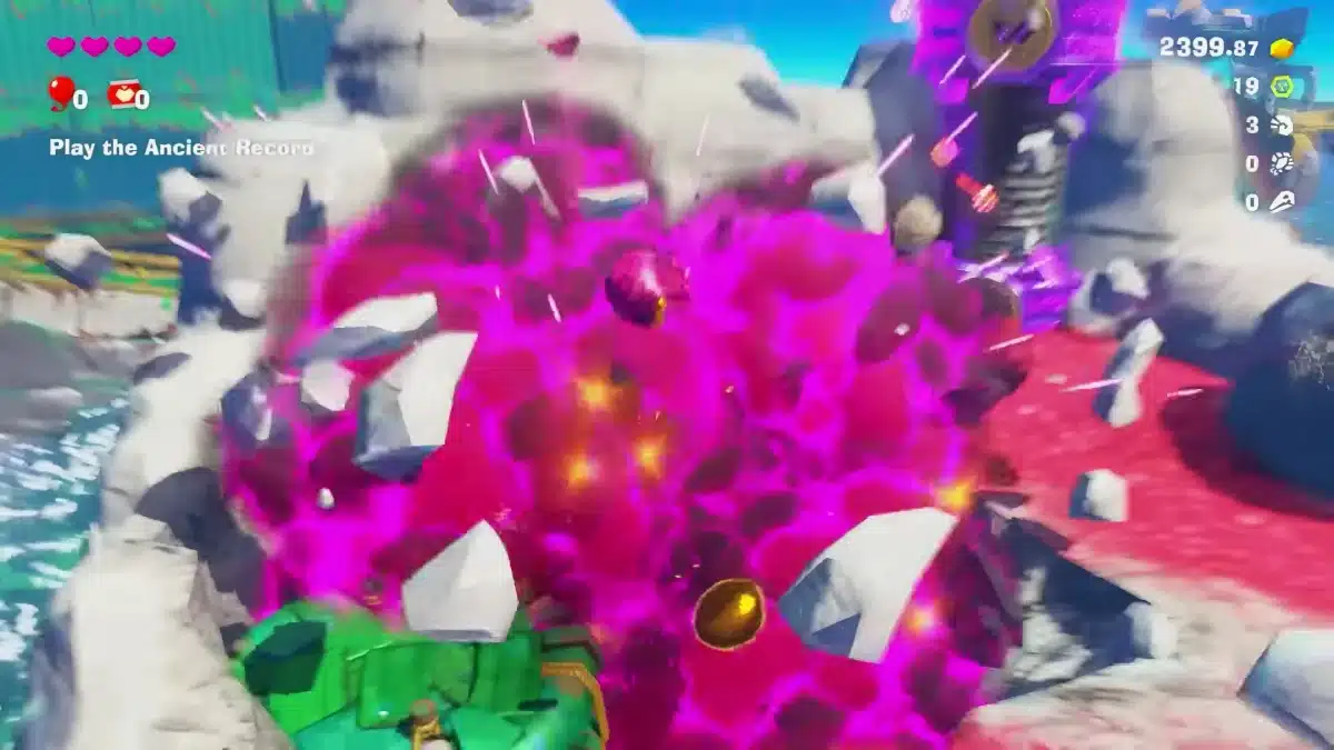 Donkey Kong tearing through environments.