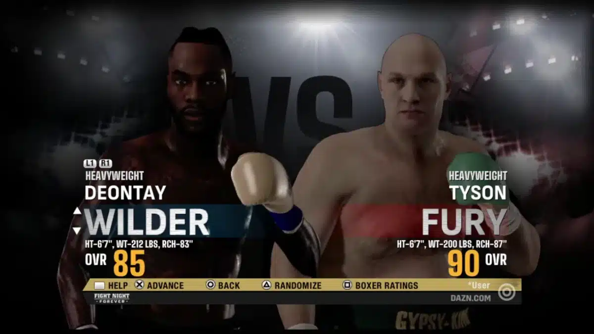 Fight Night Forever Deontay Wilder Vs Tyson Fury.