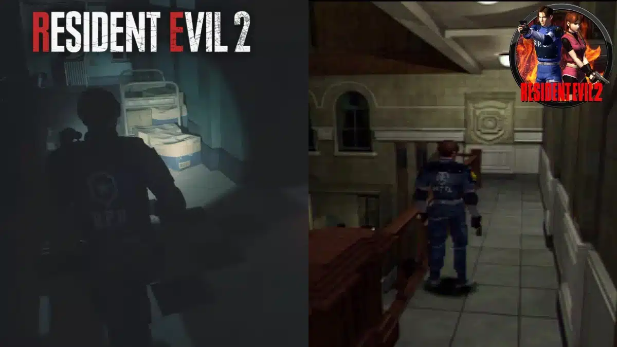 Top 10 Most Iconic Resident Evil Locations of All Time 10 Resident Evil 2 and RE2 Remake Split-screen in the RPD.