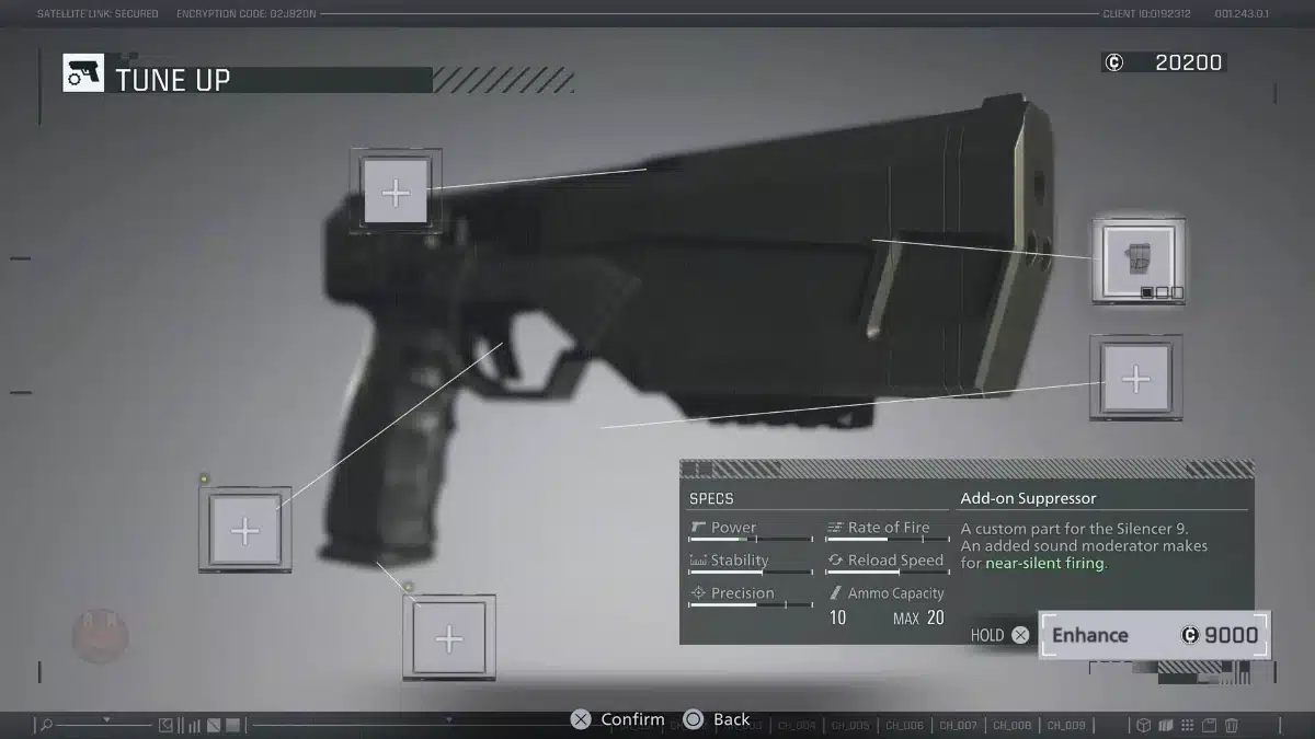 Resident Evil Requiem Tune Up Weapons Menu