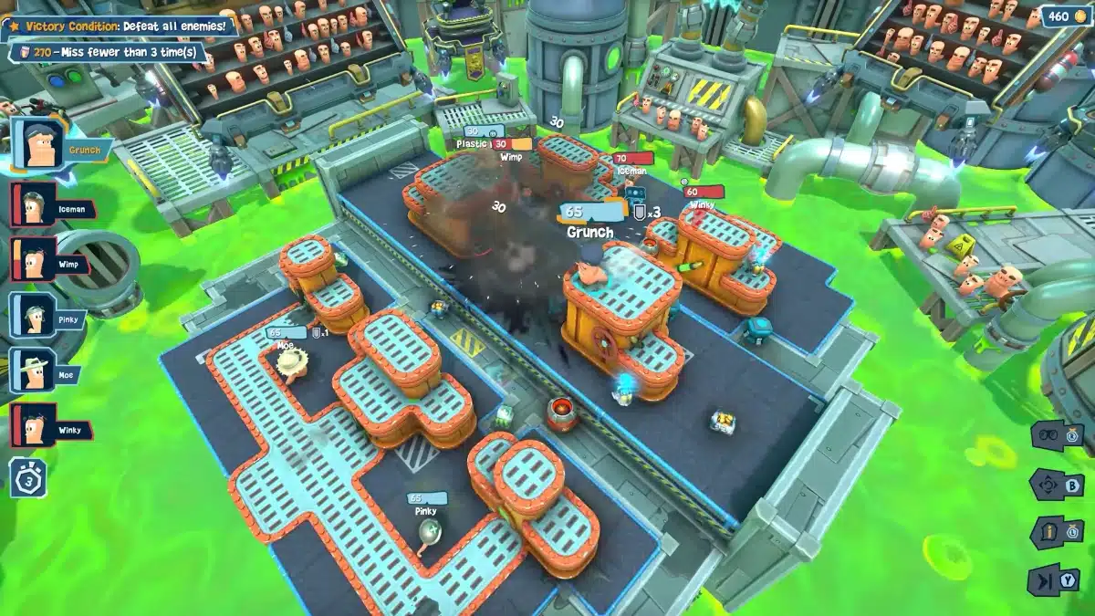 Worms Galactic Tactics Destructible 3D Arena