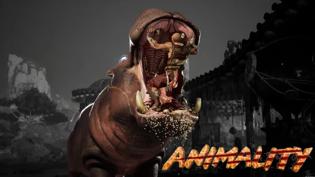 Mortal Kombat 1 Geras Hippopotamus Animality (Hippo-Kritical)
