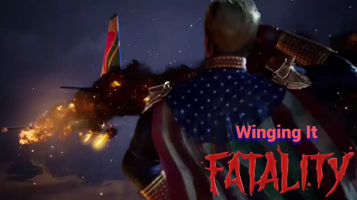 Mortal Kombat 1 Homelander Winging It Fatality