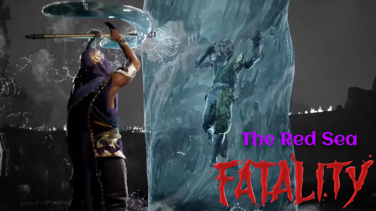 Mortal Kombat 1 Rain The Red Sea Fatality