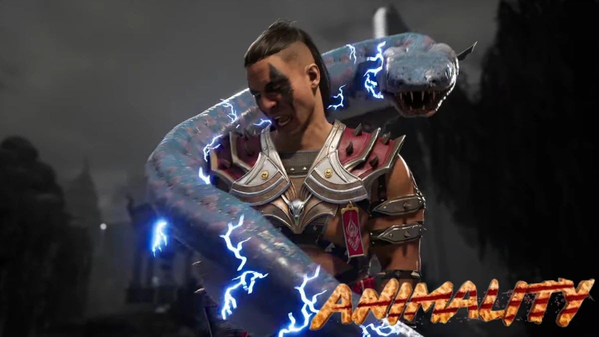 Mortal Kombat 1 Raiden giant electric eel Animality (Eelectrifying)