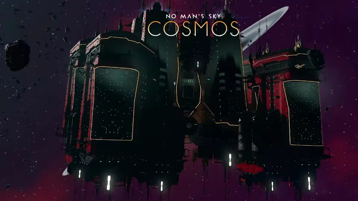 No Man’s Sky Cosmos Space Station floating in deep space