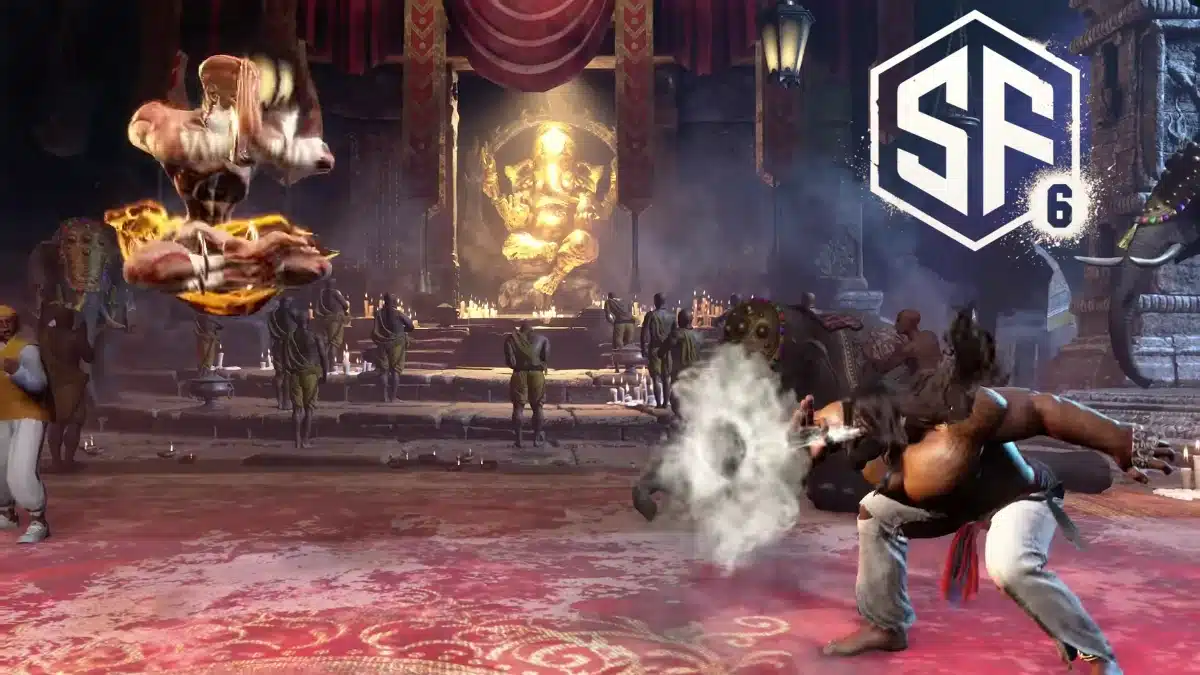 Street Fighter 6 Arjun using Breathing Ring during gameplay