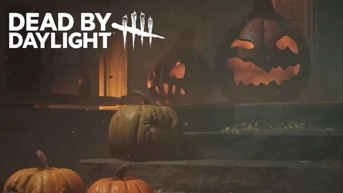 Dead by Daylight Haunted by Daylight Halloween event with pumpkins.