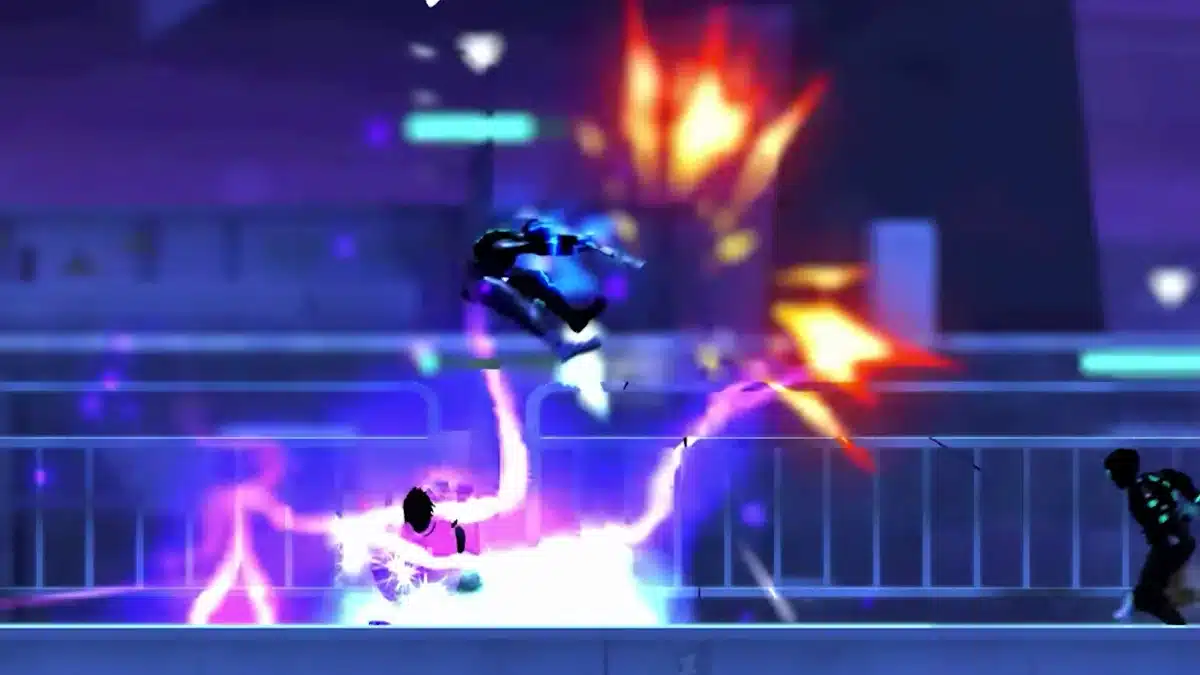 Veil fighting enemies with cosmic energy in Nova Slash on PC