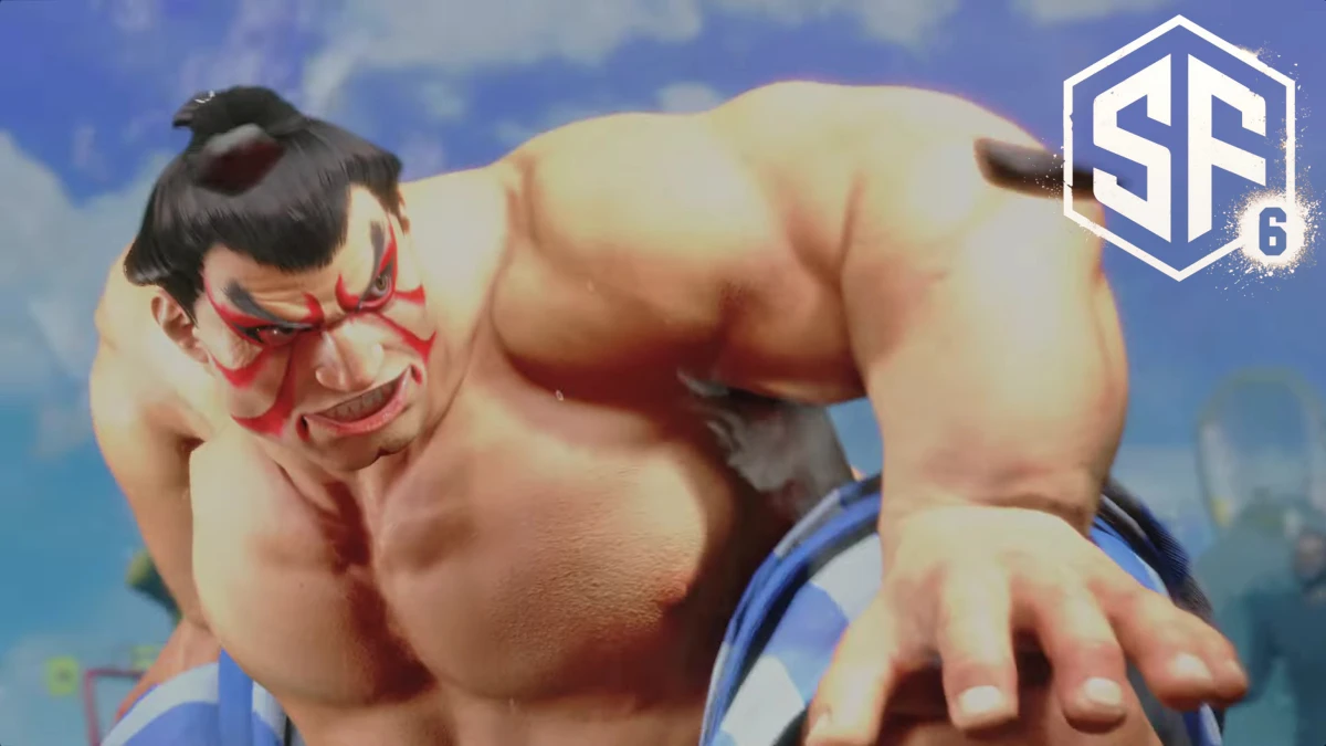 E Honda preparing for battle in Street Fighter 6.
